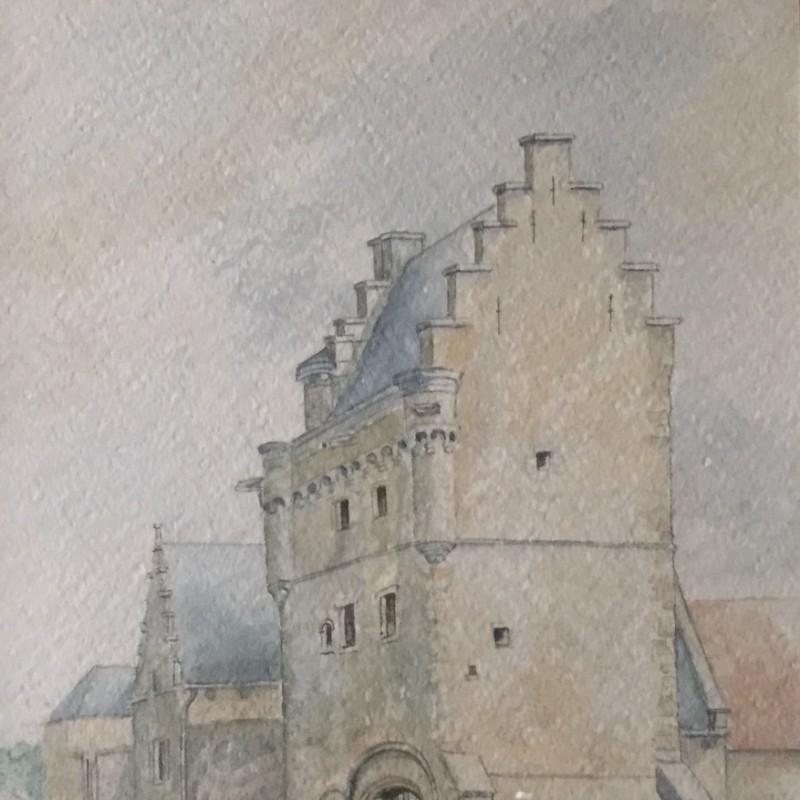 De Vleug $Humelgem $schilderij - Heemkring Ter Ham Steenokkerzeel 
